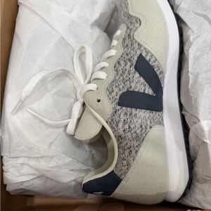Veja SDU Rec Flannel Sneakers in Snow and Nautico